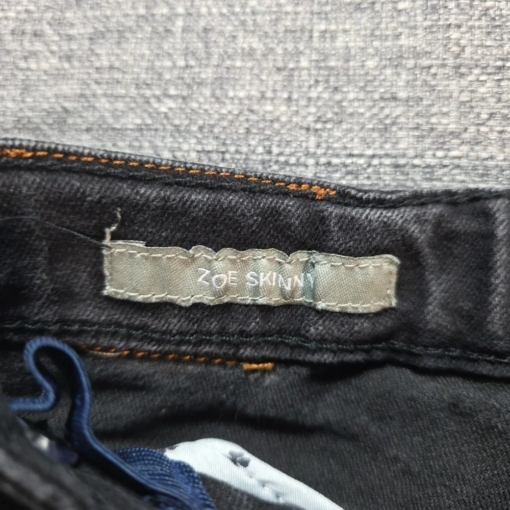 Lucky Brand Jeans Girls Black Zoe Skinny Size 10 Adjustable waist
